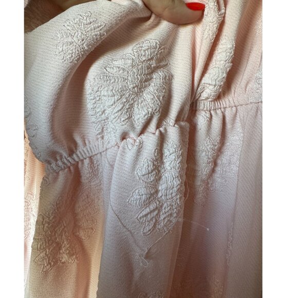 Long sleeve pink Babydoll Dress - Picture 5 of 6